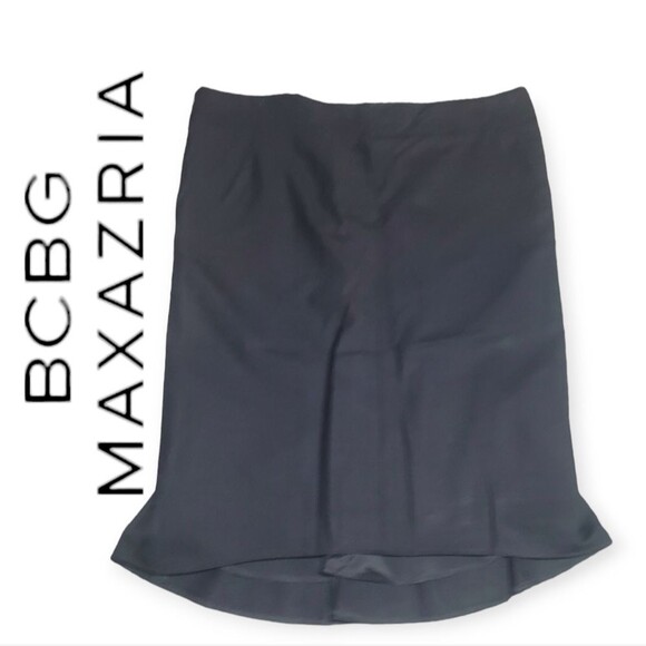 BCBGMaxAzria Women’s Black High Low Skirt Size 12 - Picture 1 of 4